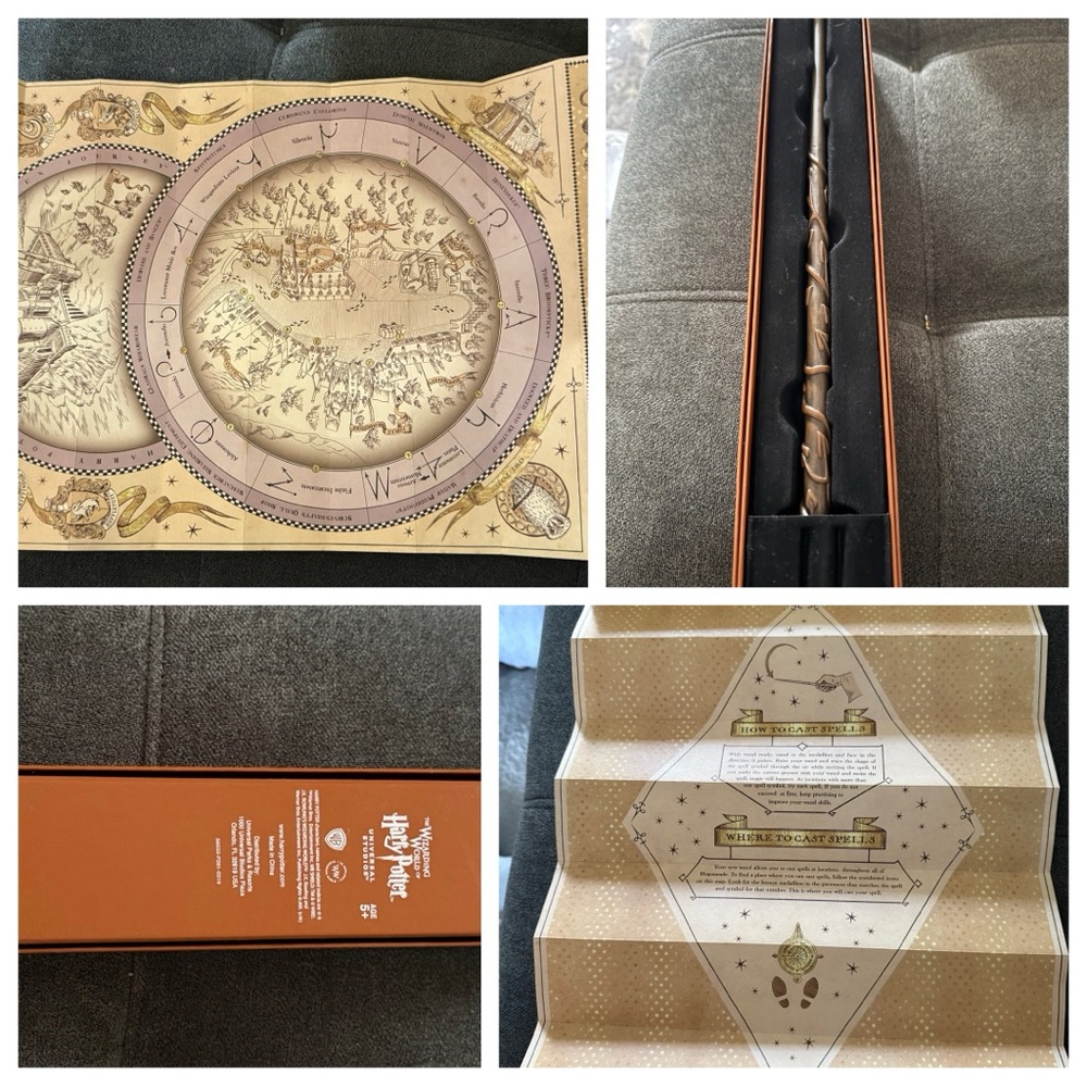 *SOLD* Interactive Warner Bros. Hermione Wand with Enchanted Map